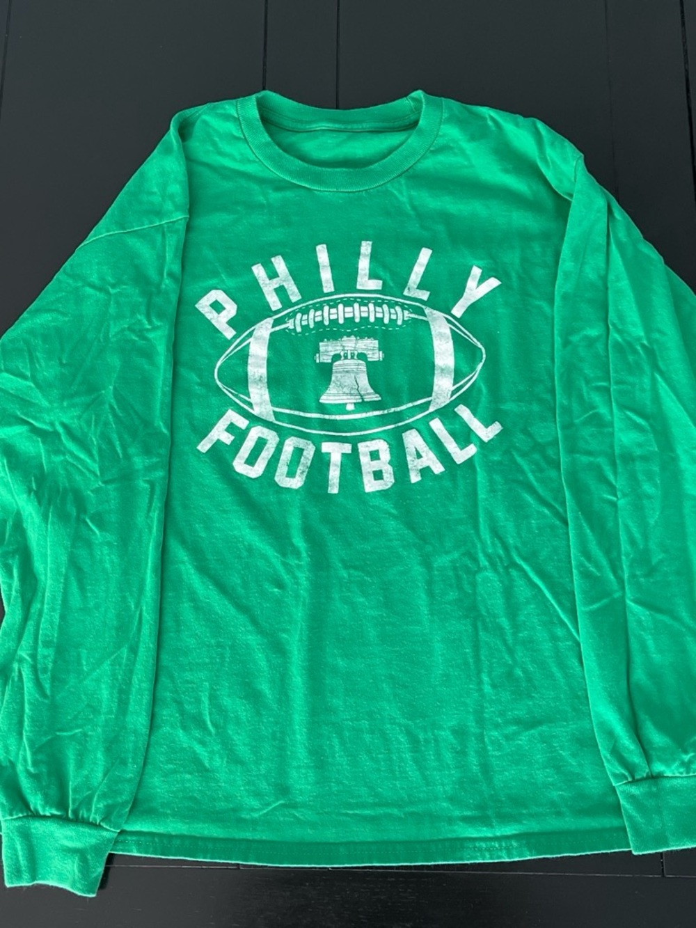 NFL Green 'Philly Football' Long Sleeve Tee